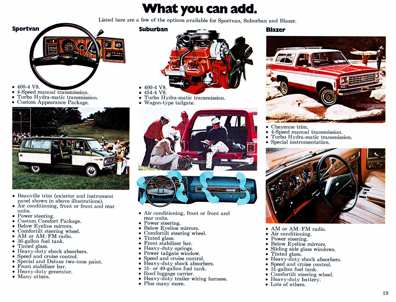 1976 Chevrolet Wagons Brochure Page 19